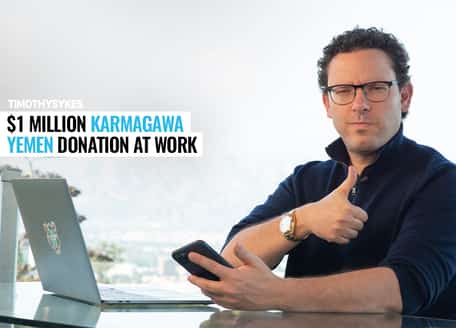Image for $1 Million Karmagawa Yemen Donation at Work