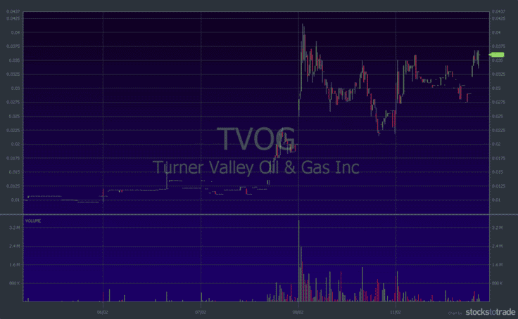 TVOG stock chart