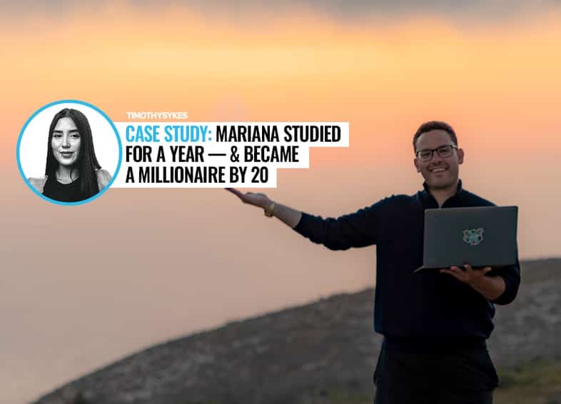 Case Study: Mariana Studied For a Year — and Became a Millionaire By 20 {Infographic} Thumbnail
