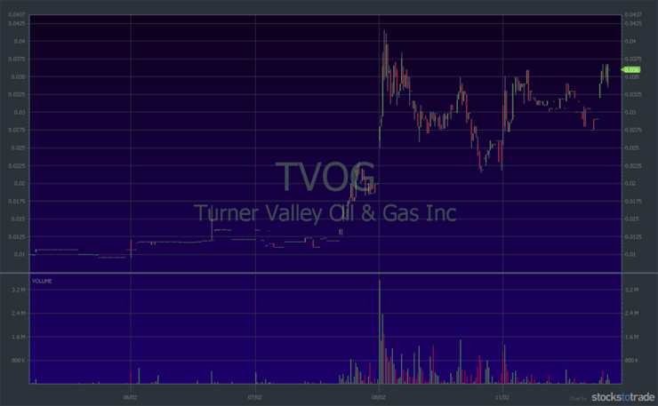 TVOG stock chart